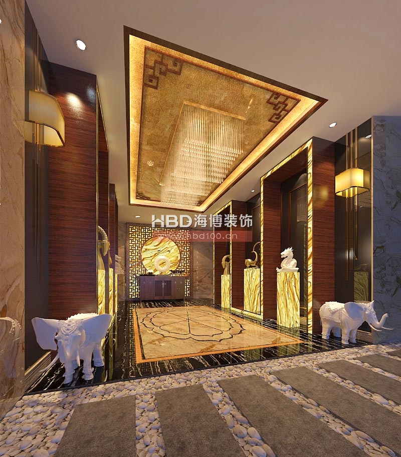 茂名市廣東源豐集團(tuán)公司會(huì)所設(shè)計(jì) 接待前廳
