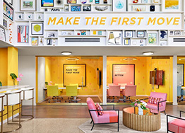 粉色系列辦公室裝修設計風格效果怎么樣？